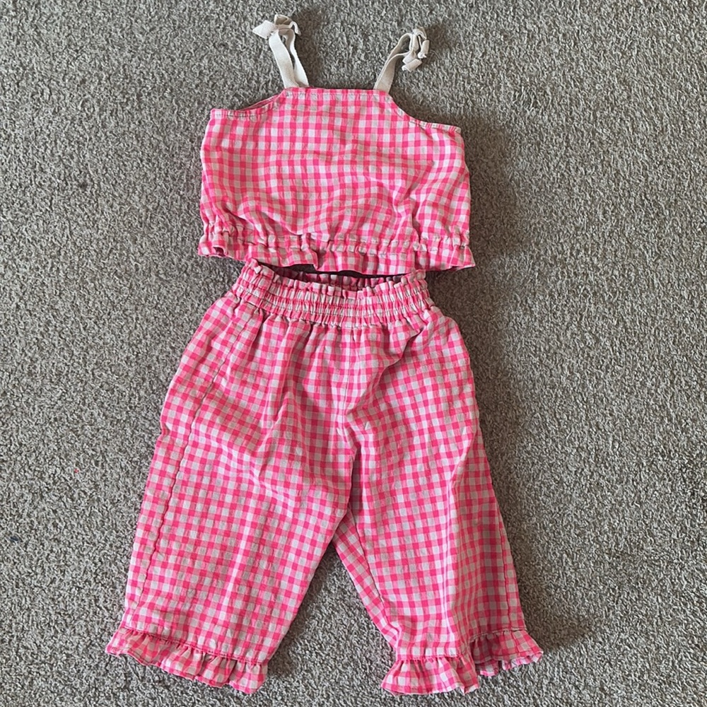 Zara toddler set in pink